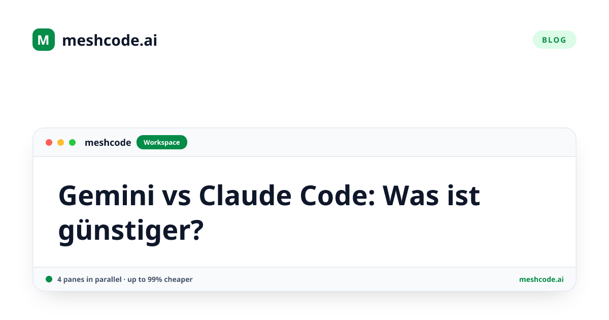 Gemini vs Claude Code: Was ist günstiger?