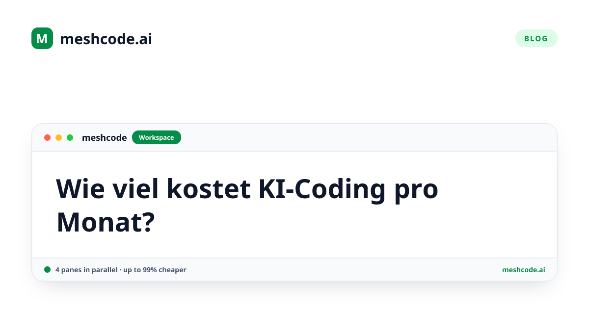 Wie viel kostet KI-Coding pro Monat?