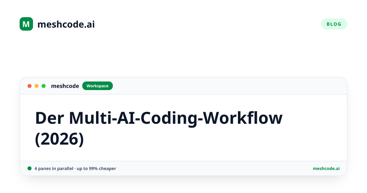Der Multi-AI-Coding-Workflow (2026)