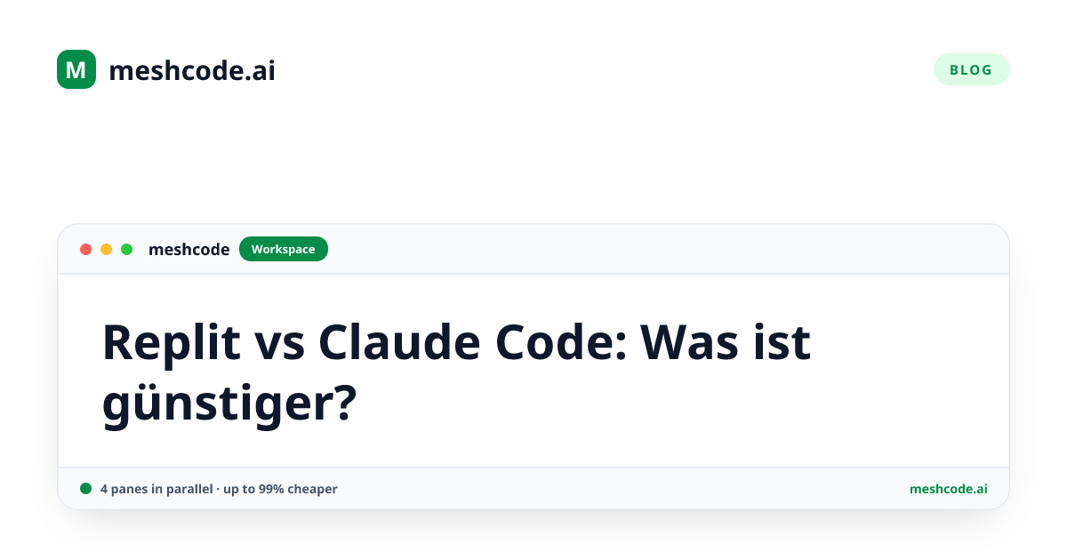 Replit vs Claude Code: Was ist günstiger?