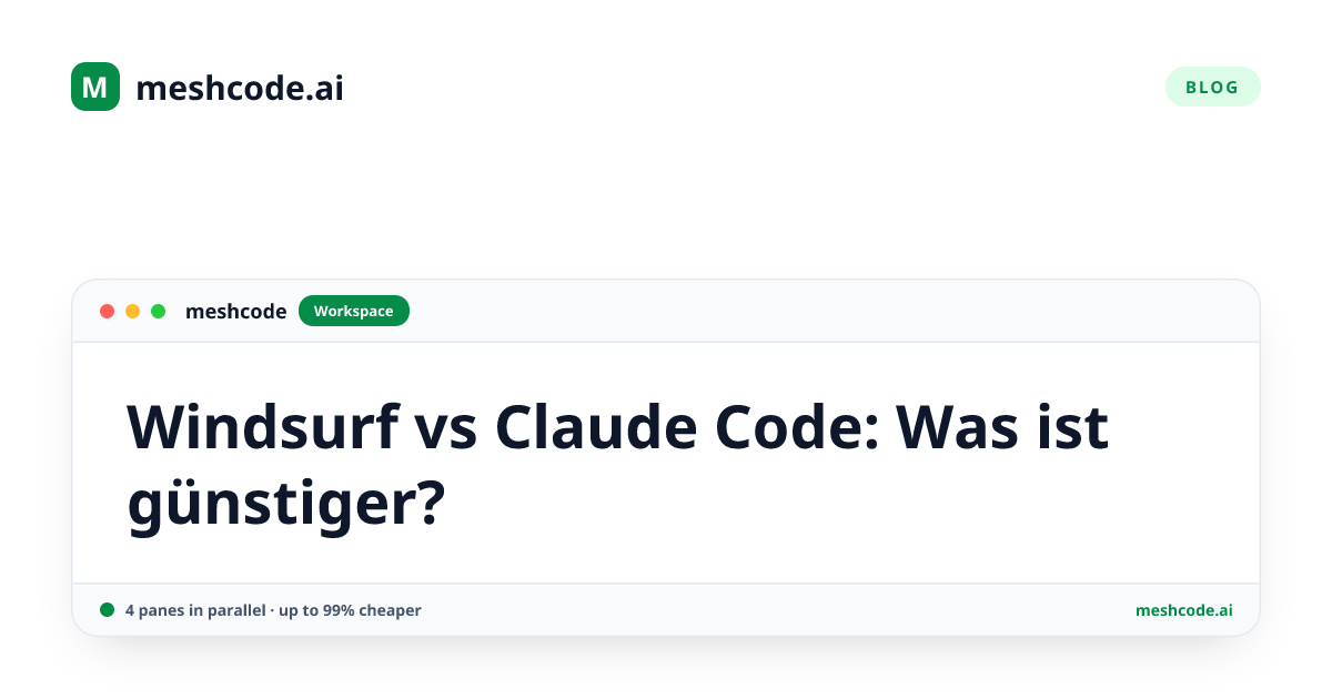 Windsurf vs Claude Code: Was ist günstiger?