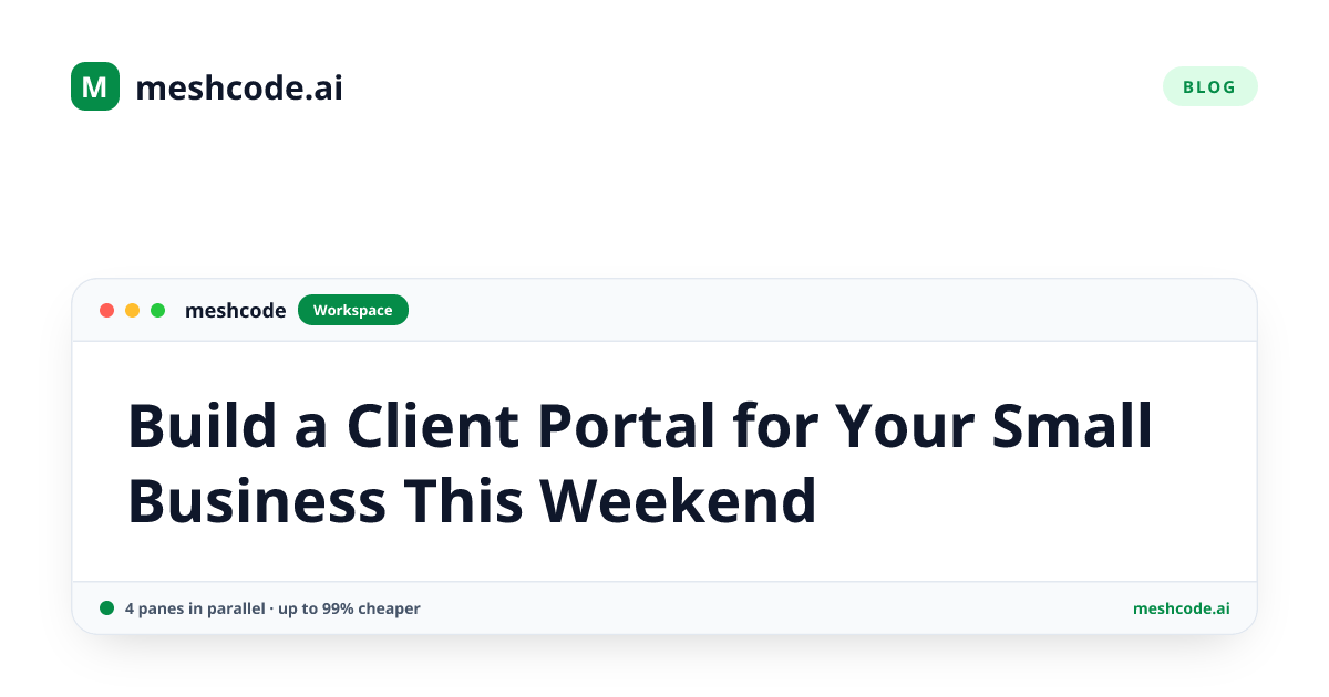 Build a Client Portal for Your Small Business This Weekend