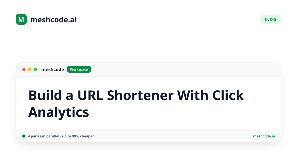 Build a URL Shortener With Click Analytics
