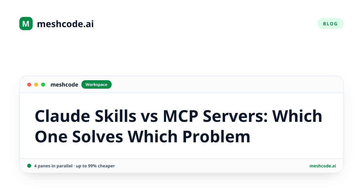 Claude Skills vs MCP Servers: Which One Solves Which Problem