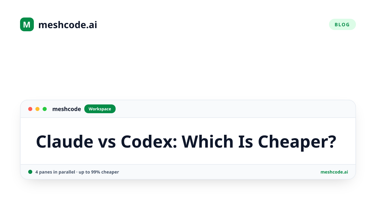 Claude vs Codex: Which Is Cheaper?