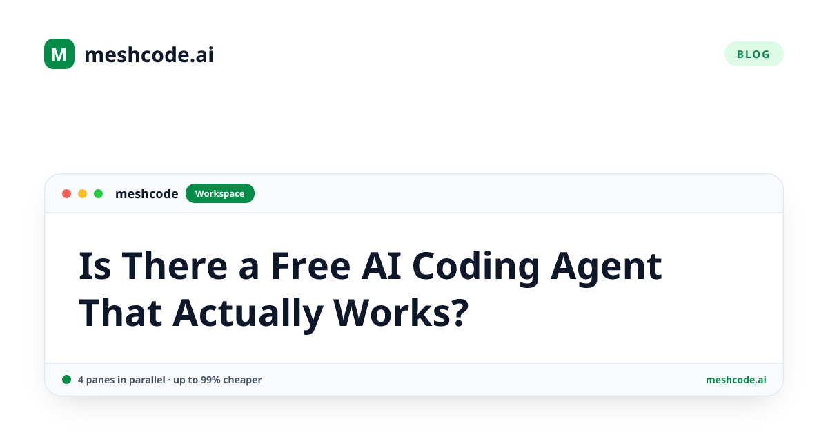 Is There a Free AI Coding Agent That Actually Works?