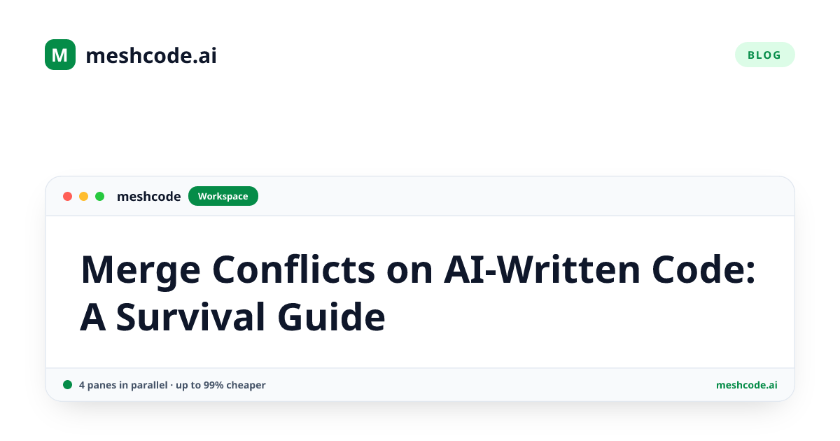 Merge Conflicts on AI-Written Code: A Survival Guide
