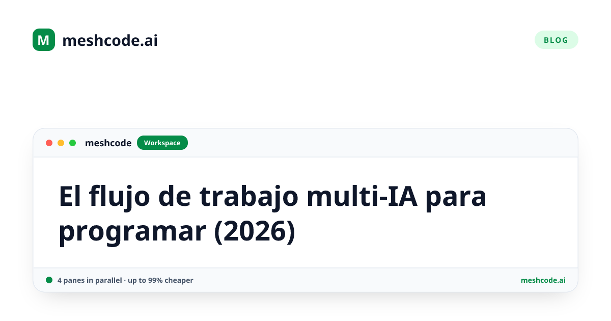 El flujo de trabajo multi-IA para programar (2026)