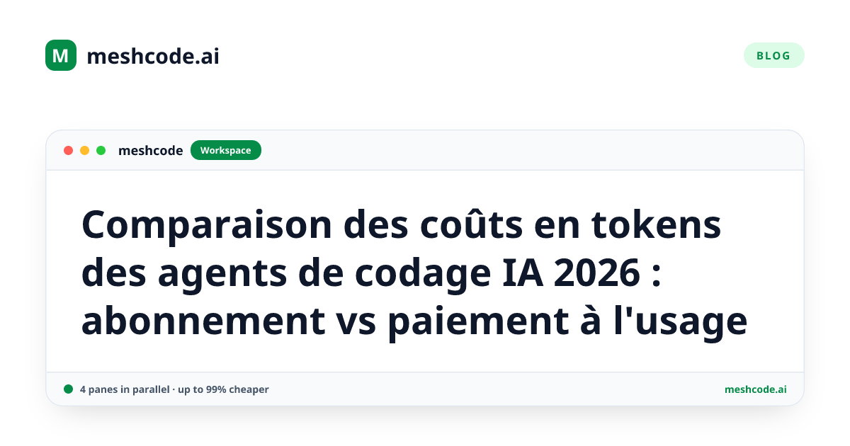 Comparaison des coûts en tokens des agents de codage IA 2026 : abonnement vs paiement à l'usage