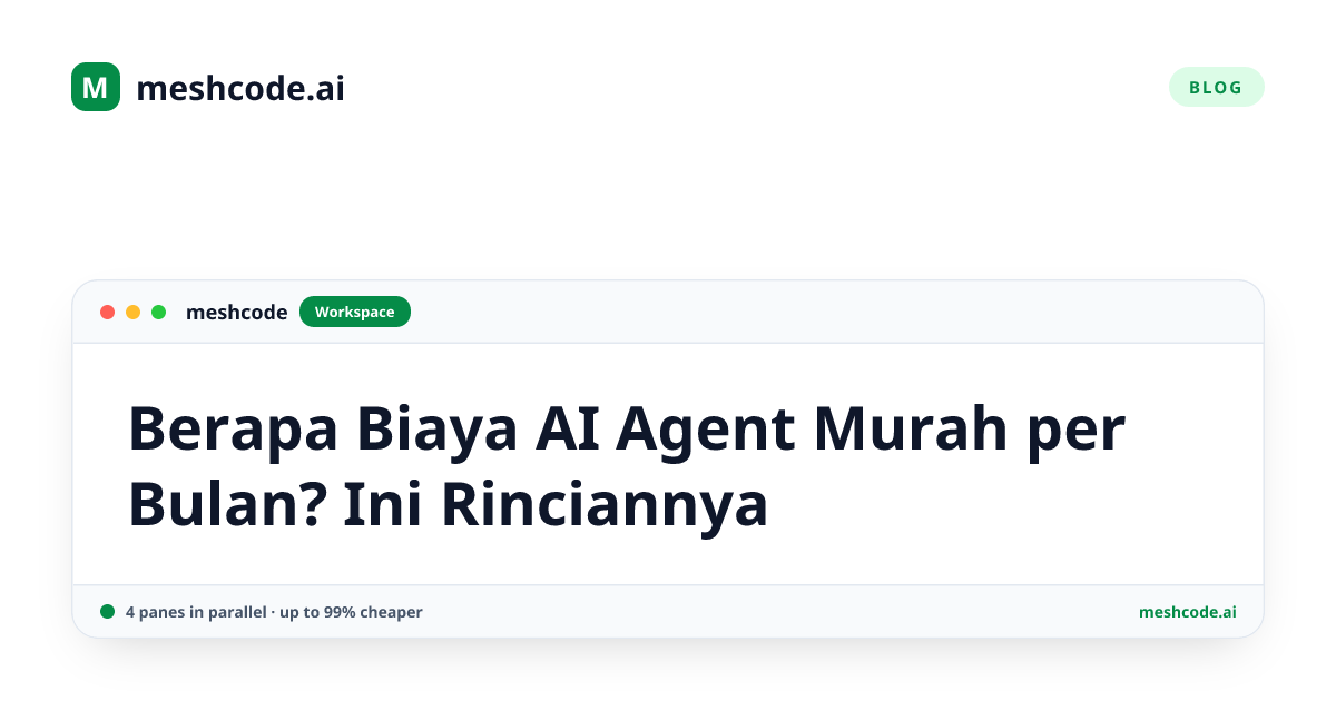 Berapa Biaya AI Agent Murah per Bulan? Ini Rinciannya