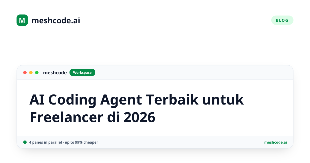 AI Coding Agent Terbaik untuk Freelancer di 2026