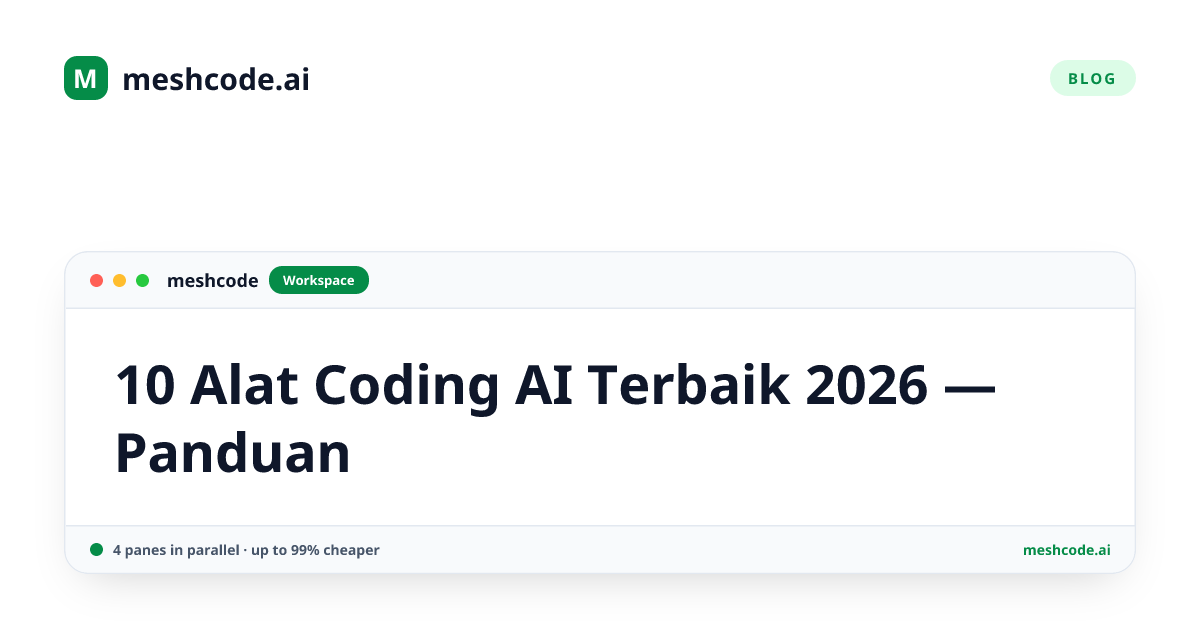 10 Alat Coding AI Terbaik 2026 — Panduan