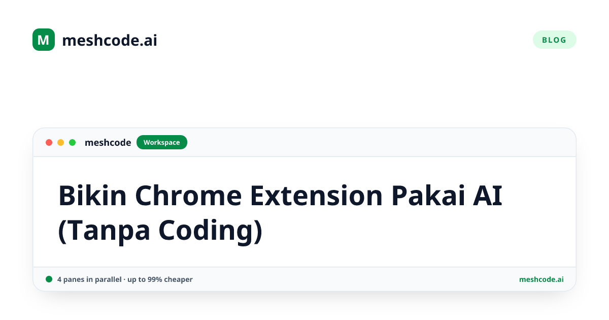 Bikin Chrome Extension Pakai AI (Tanpa Coding)
