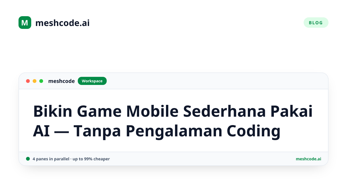 Bikin Game Mobile Sederhana Pakai AI — Tanpa Pengalaman Coding