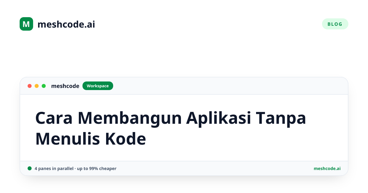 Cara Membangun Aplikasi Tanpa Menulis Kode