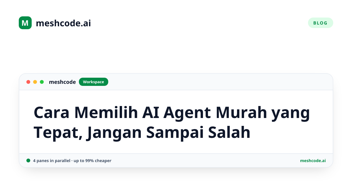 Cara Memilih AI Agent Murah yang Tepat, Jangan Sampai Salah