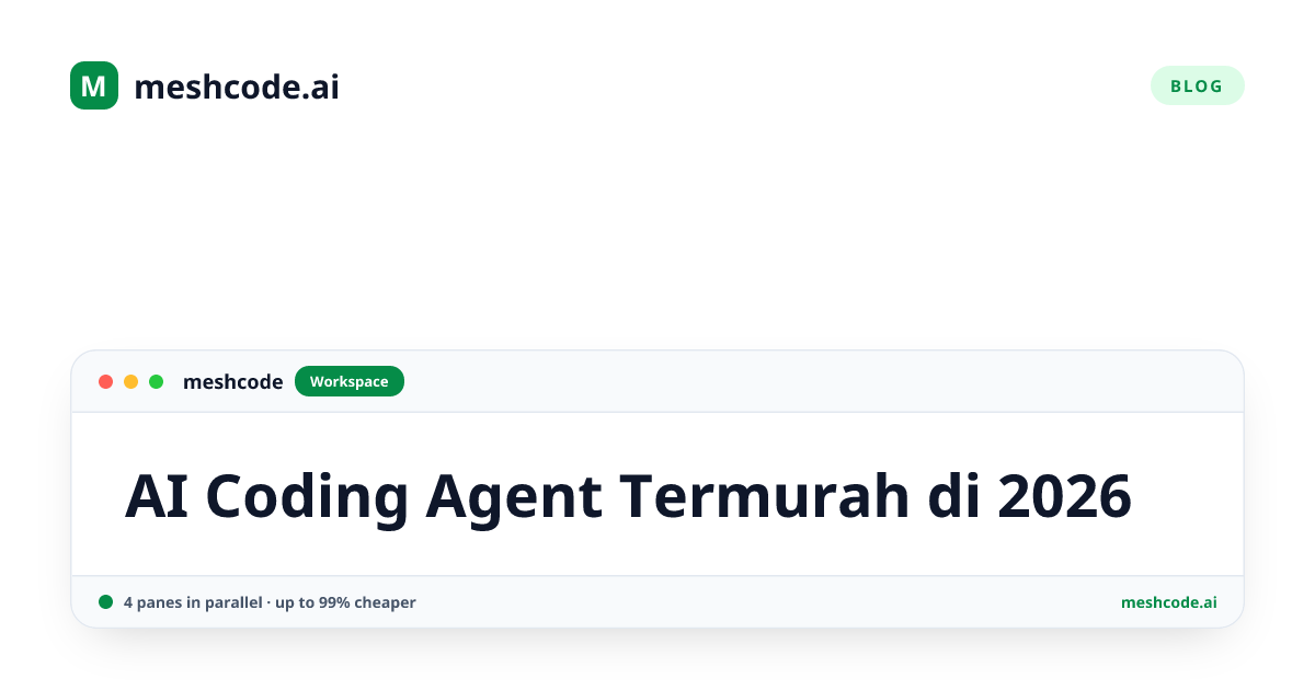 AI Coding Agent Termurah di 2026