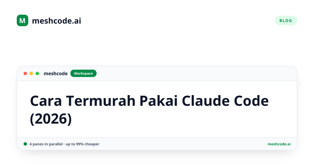Cara Termurah Pakai Claude Code (2026)