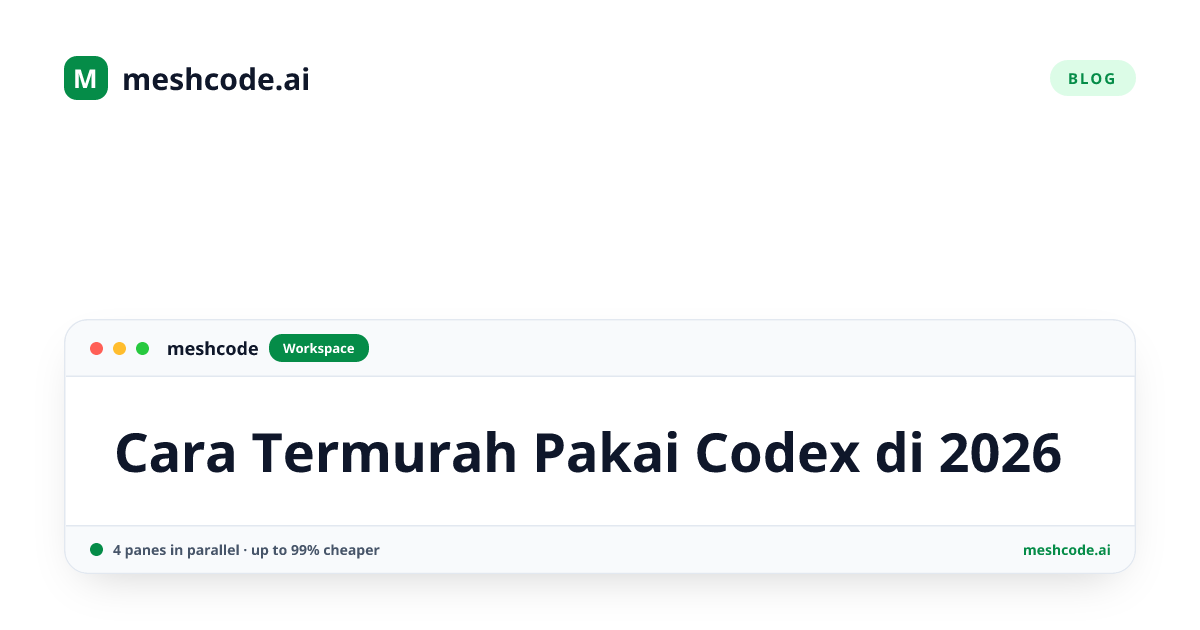 Cara Termurah Pakai Codex di 2026