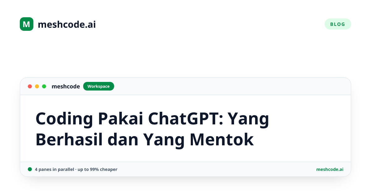 Coding Pakai ChatGPT: Yang Berhasil dan Yang Mentok