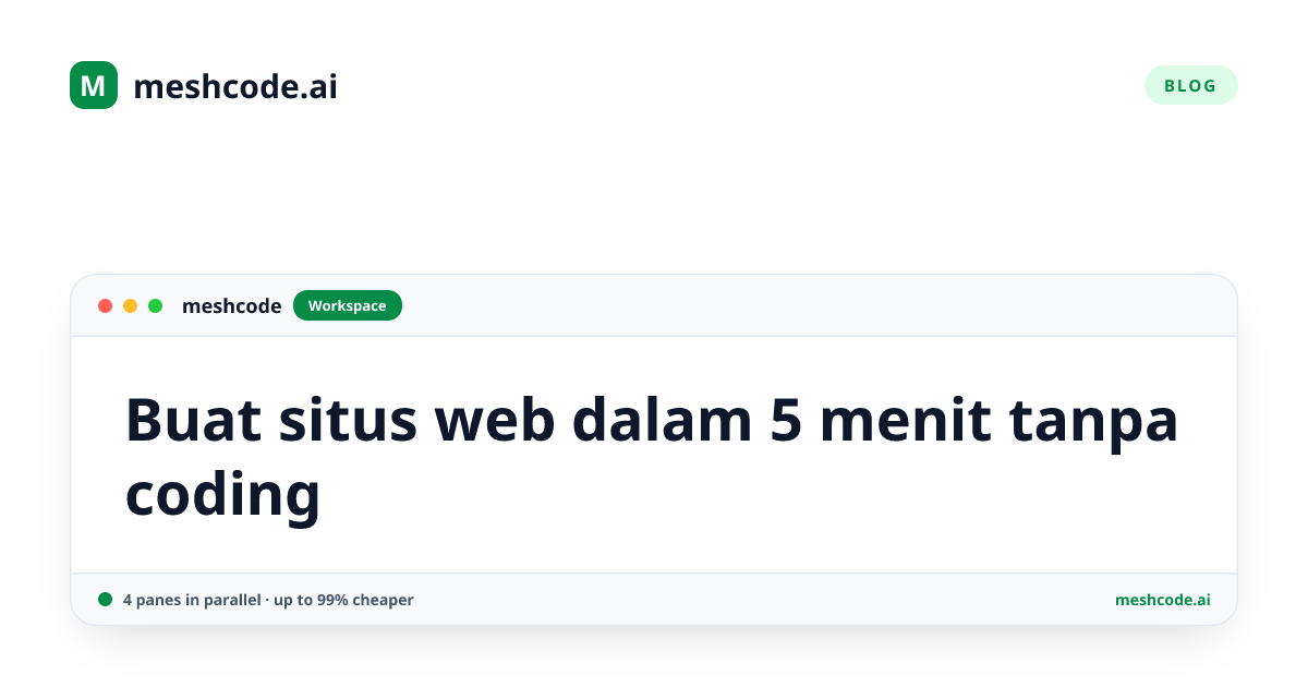 Buat situs web dalam 5 menit tanpa coding