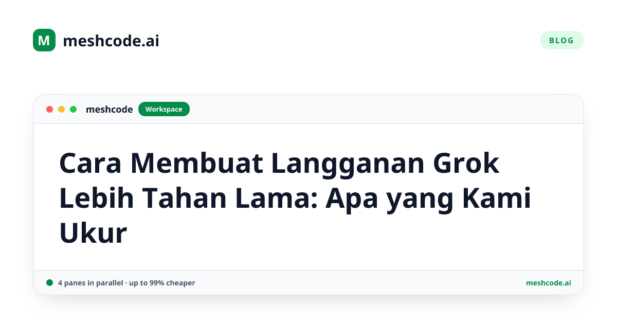 Cara Membuat Langganan Grok Lebih Tahan Lama: Apa yang Kami Ukur