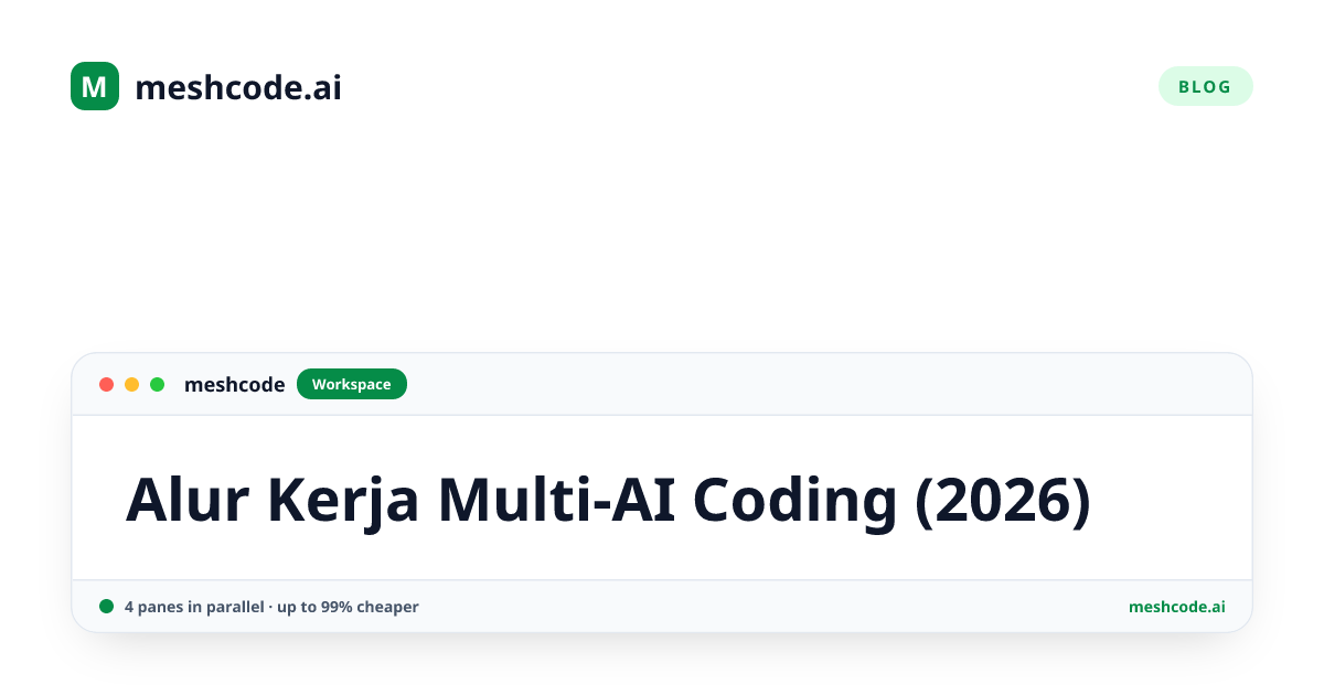 Alur Kerja Multi-AI Coding (2026)