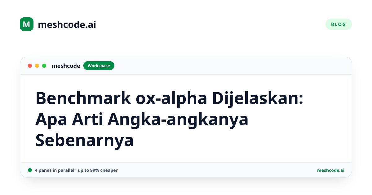 Benchmark ox-alpha Dijelaskan: Apa Arti Angka-angkanya Sebenarnya