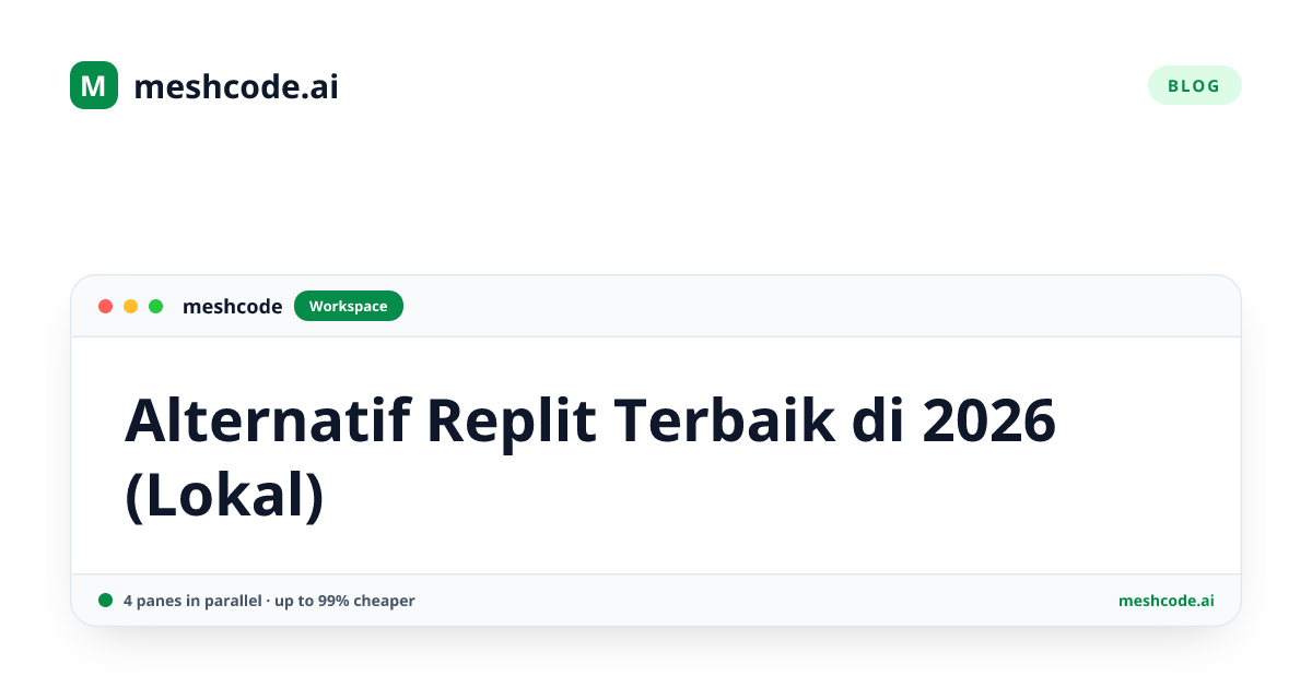 Alternatif Replit Terbaik di 2026 (Lokal)