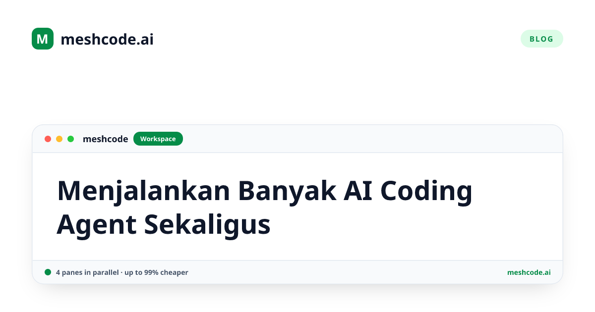 Menjalankan Banyak AI Coding Agent Sekaligus