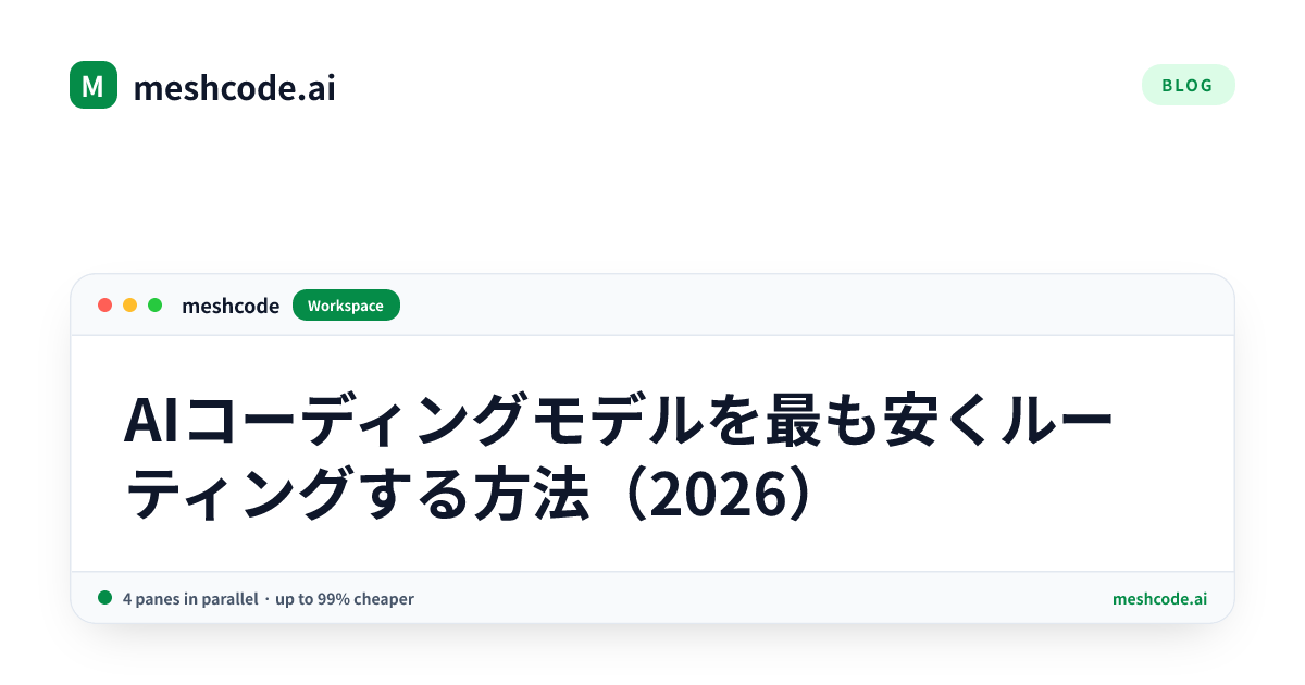 AIコーディングモデルを最も安くルーティングする方法（2026）