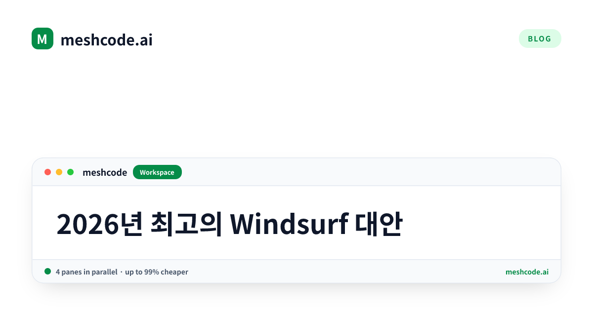 2026년 최고의 Windsurf 대안