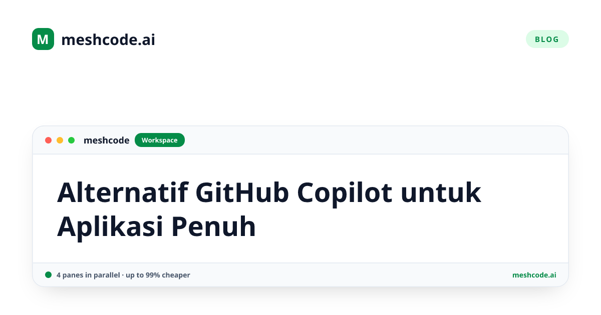 Alternatif GitHub Copilot untuk Aplikasi Penuh