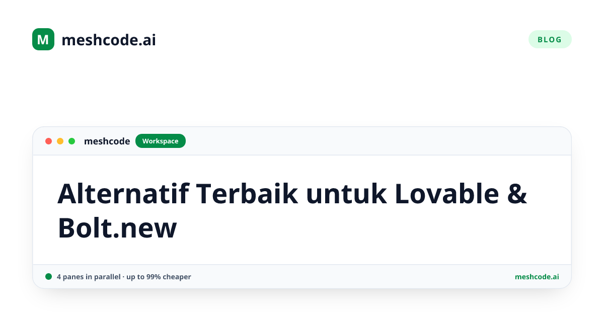 Alternatif Terbaik untuk Lovable & Bolt.new