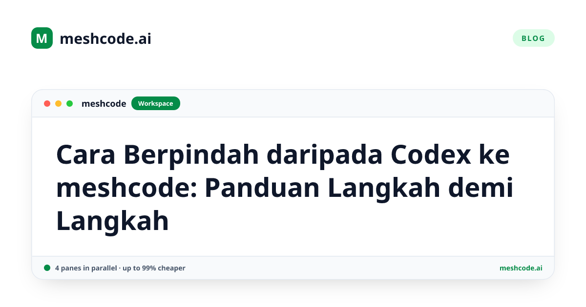 Cara Berpindah daripada Codex ke meshcode: Panduan Langkah demi Langkah