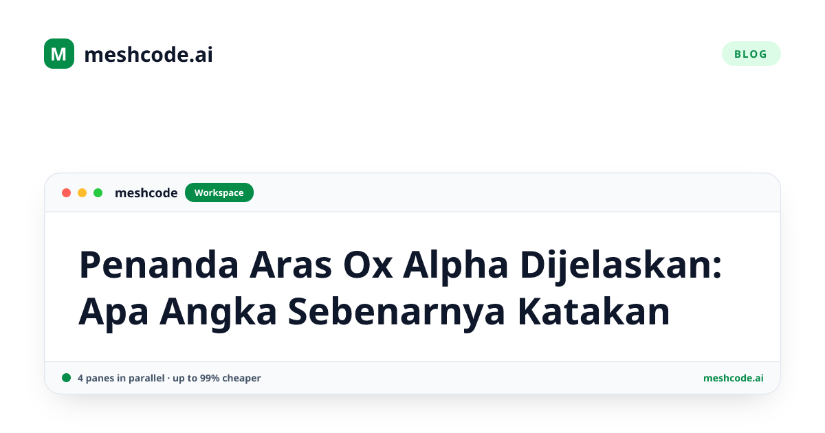 Penanda Aras Ox Alpha Dijelaskan: Apa Angka Sebenarnya Katakan