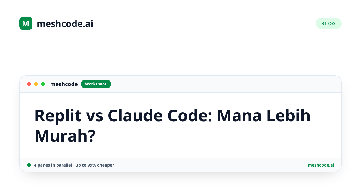 Replit vs Claude Code: Mana Lebih Murah?