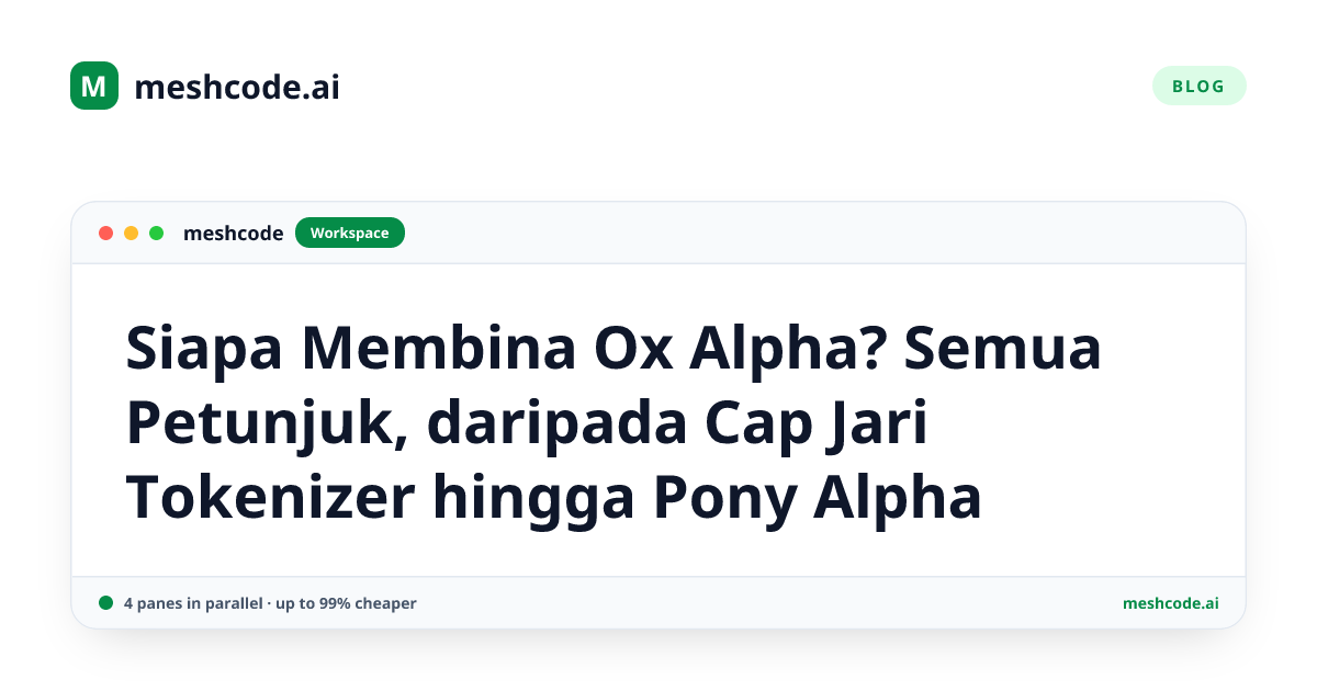 Siapa Membina Ox Alpha? Semua Petunjuk, daripada Cap Jari Tokenizer hingga Pony Alpha