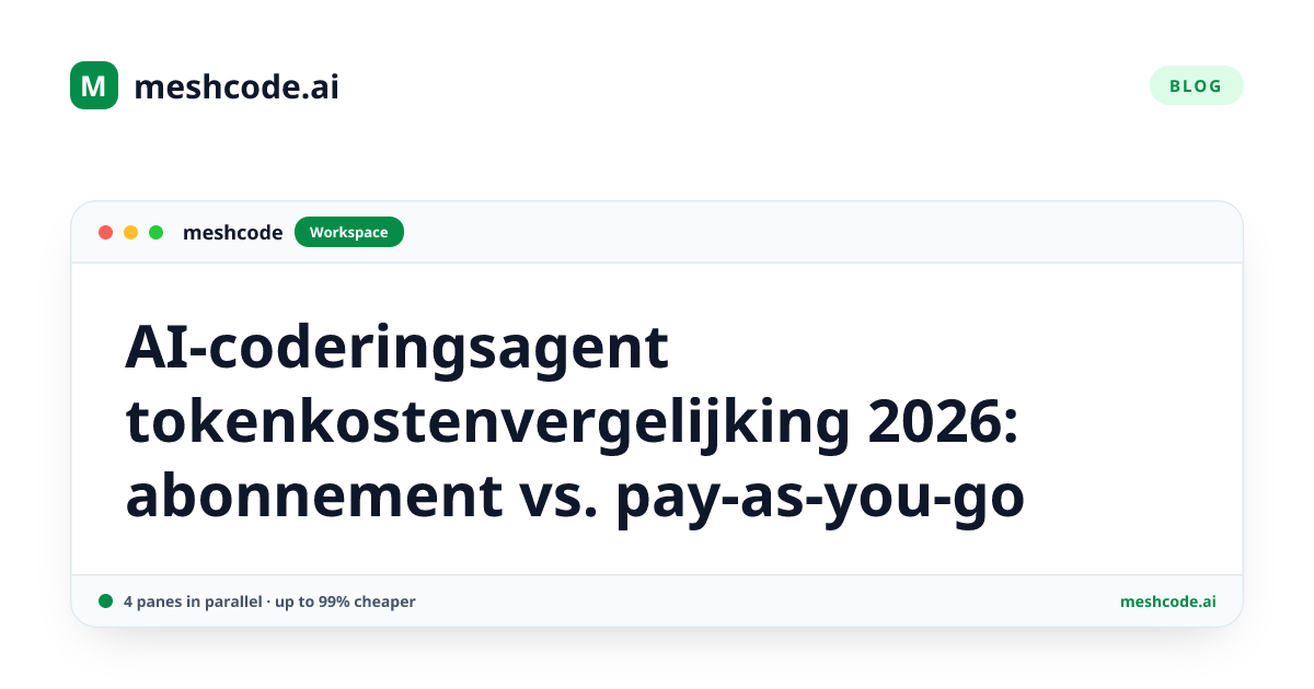 AI-coderingsagent tokenkostenvergelijking 2026: abonnement vs. pay-as-you-go