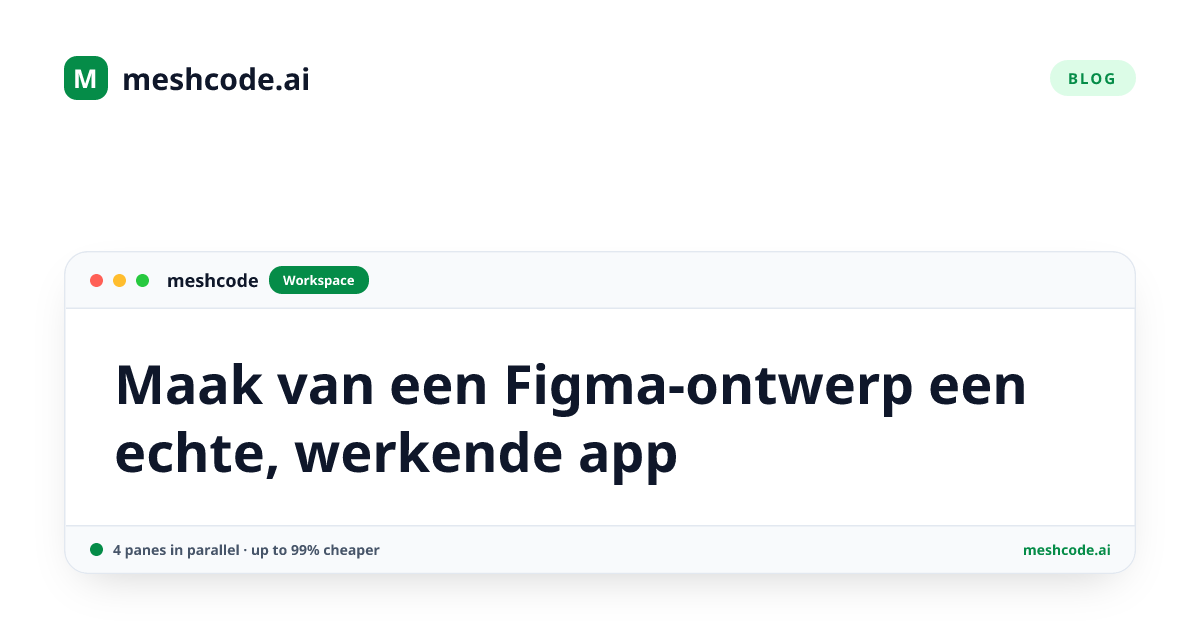 Maak van een Figma-ontwerp een echte, werkende app