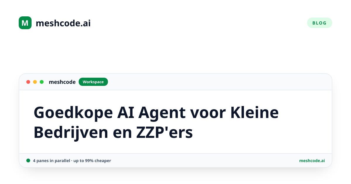 Goedkope AI Agent voor Kleine Bedrijven en ZZP'ers