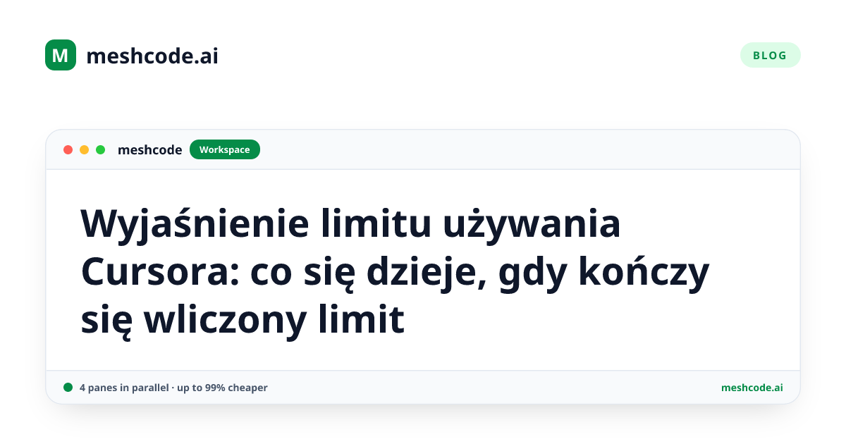 Wyjaśnienie limitu używania Cursora: co się dzieje, gdy kończy się wliczony limit