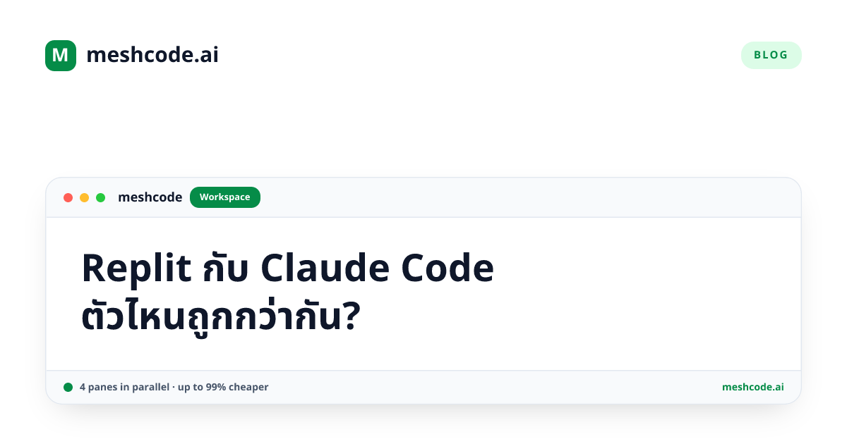 Replit กับ Claude Code ตัวไหนถูกกว่ากัน?