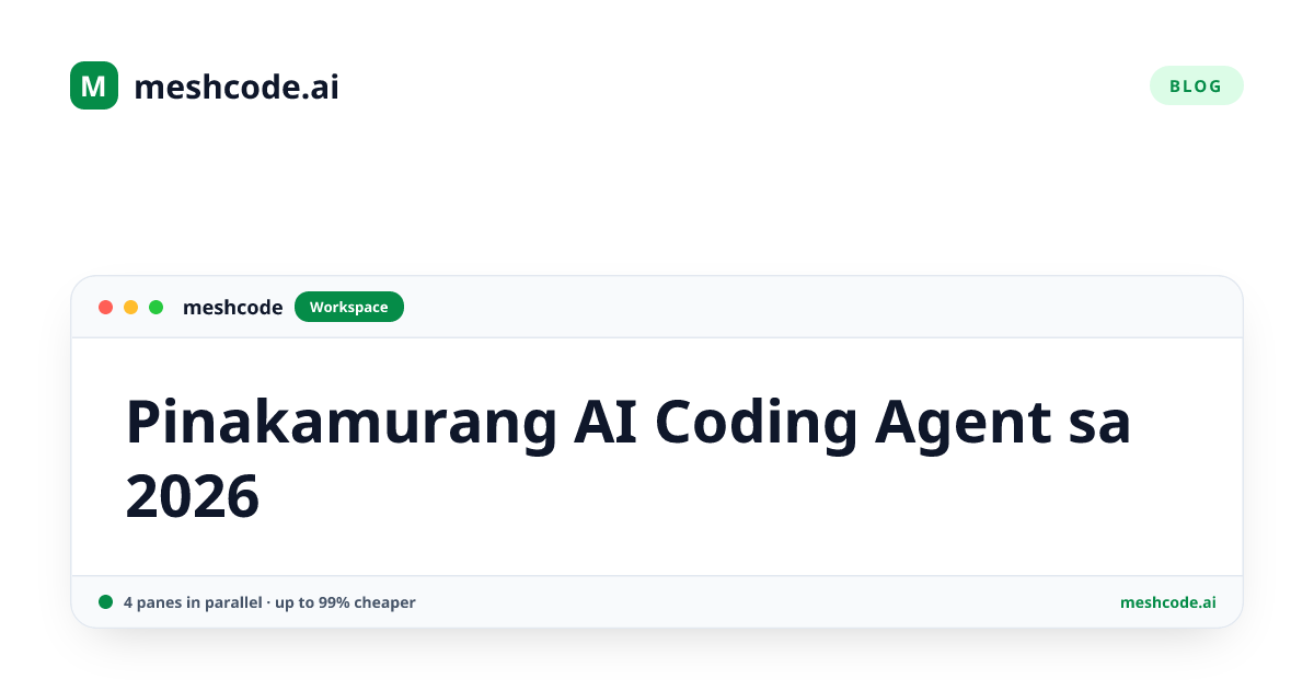 Pinakamurang AI Coding Agent sa 2026