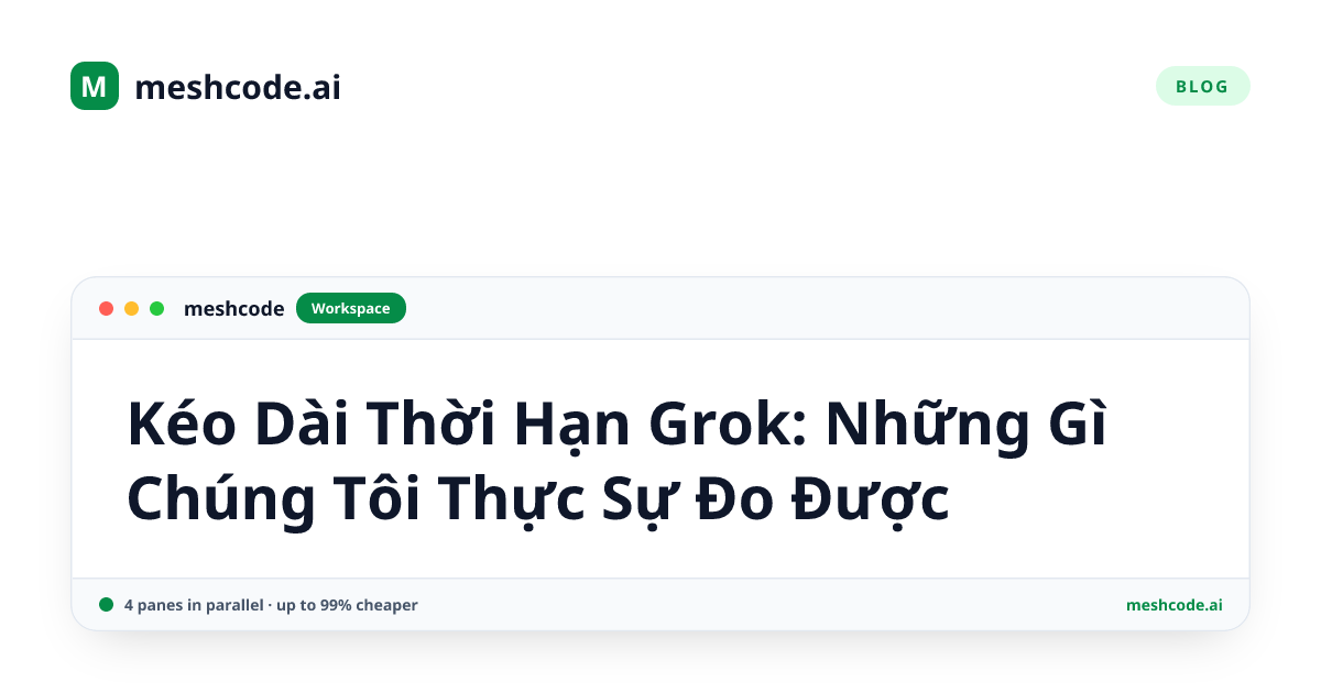 Kéo Dài Thời Hạn Grok: Những Gì Chúng Tôi Thực Sự Đo Được