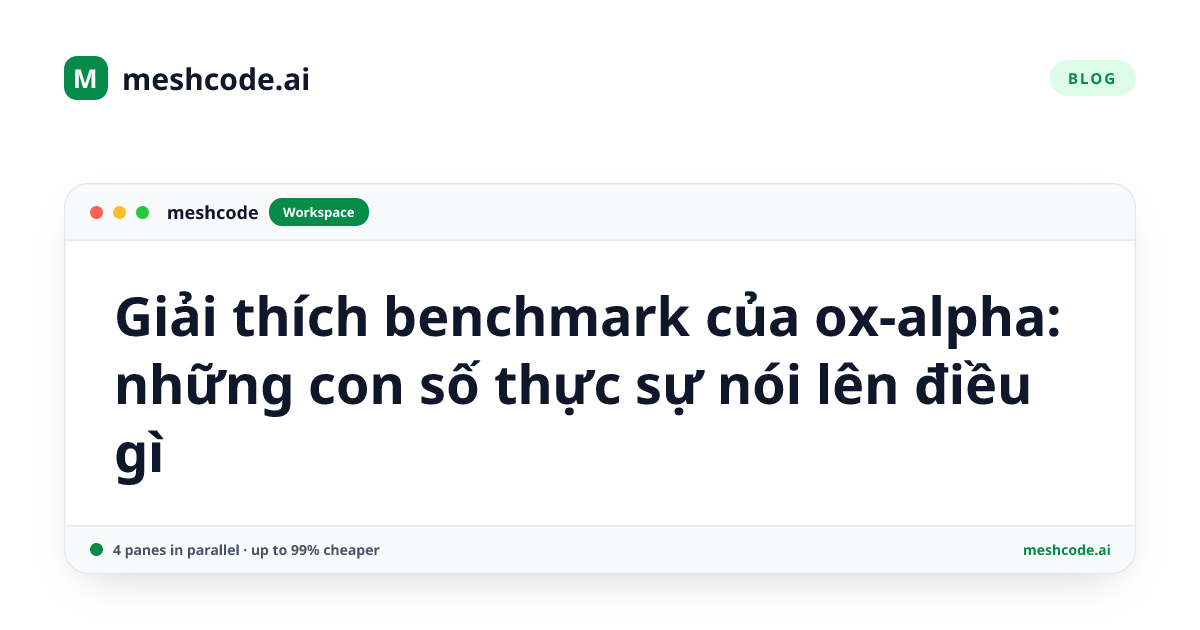 Giải thích benchmark của ox-alpha: những con số thực sự nói lên điều gì