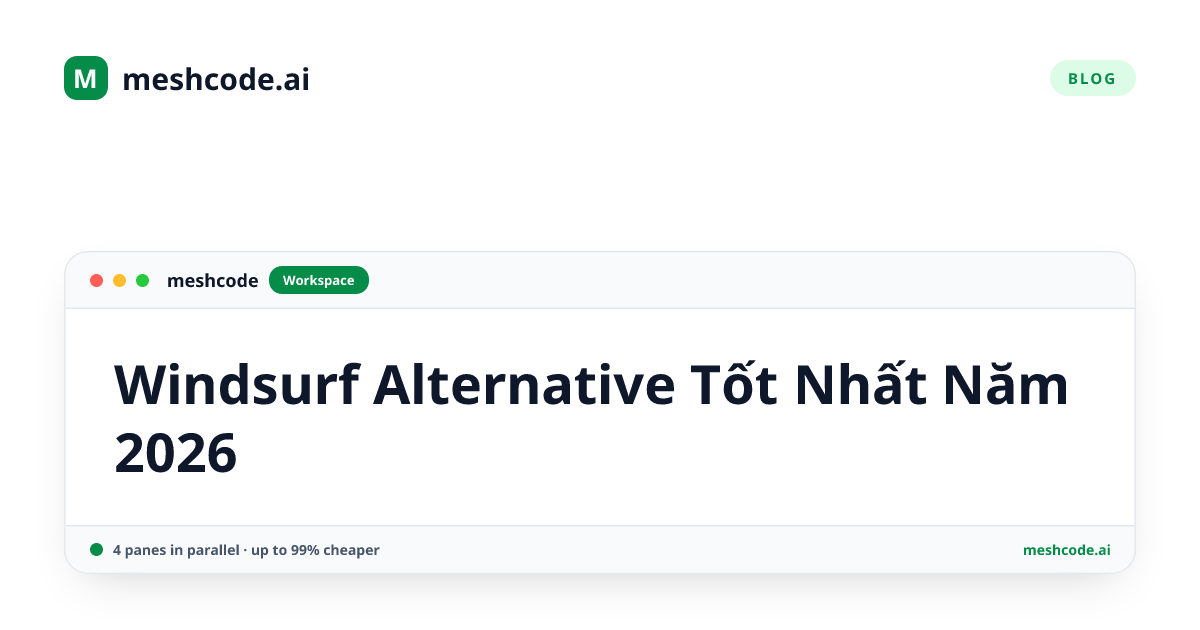 Windsurf Alternative Tốt Nhất Năm 2026